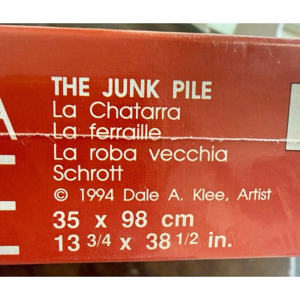 FX Schmid Puzzle the Junk Pile #91205 Panorama 3 feet Long New In Box VTG